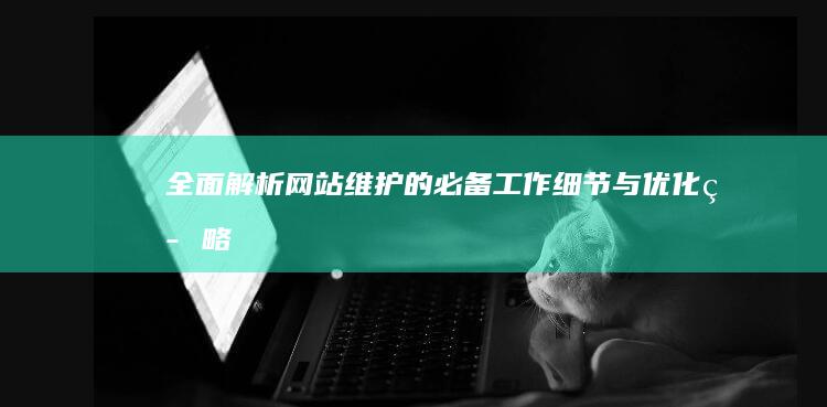 全面解析：网站维护的必备工作细节与优化策略